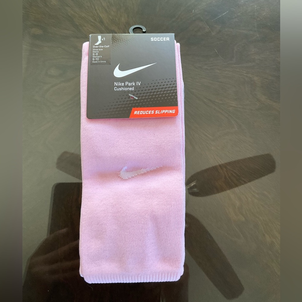 Pink Nike Soccer Socks